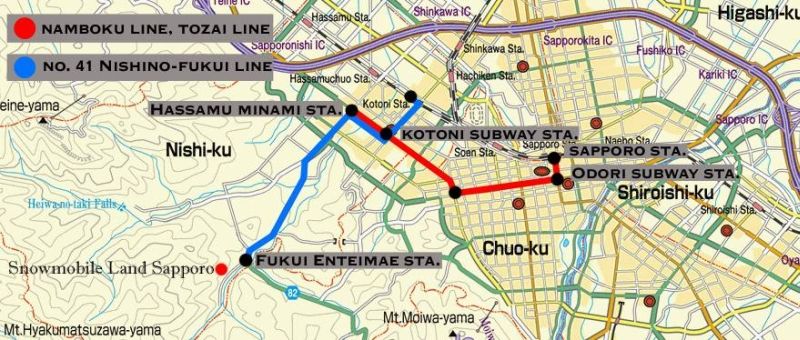 snowmobileland-sapporo-access-map